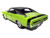 1970 Dodge Charger R T Muscle Car & Corvette Nationals MCACN Sublime Green with Black Stripes and Black Vinyl Top American Muscle Series 1/18 Diecast Model Car Auto World AMM1357