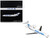 Boeing 727 200 Commercial Aircraft Pan American World Airways Clipper Goodwill N368PA White with Blue Tail Graphics Gemini 200 Series 1/200 Diecast Model Airplane GeminiJets G2PAA1408