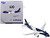 Airbus A320neo Commercial Aircraft Lufthansa 100th Anniversary D AING White and Dark Blue 1/400 Diecast Model Airplane GeminiJets GJDLH2413