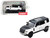 Land Rover Defender 110 White Metallic with Black Top and Roof Rack 1/64 Diecast Model Car GCD x Enchery GE-002-009