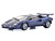 Lamborghini Countach LP 5000 Quattrovalvole Dark Blue Metallic 1/18 Diecast Model Car Kyosho KS08320DBL