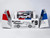 RWB 964 #59 Brumos Pleasure White with Red and Blue Stripes KitGo Base Series 1/64 Diecast Model Car Model Model MM64-RWB964-KITGO01