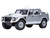 Lamborghini LM002 Argento Silver Metallic with White Interior 1/18 Model Car Autoart 74553