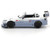 Honda Pandem S2000 RHD Right Hand Drive White and Blue Gray 1/64 Diecast Model Car Pop Race PR640300