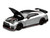 2022 Nissan GT R Nismo R35 RHD Right Hand Drive Ultimate Metal Silver Metallic with Carbon Hood and Top Senior 64 Series 1/64 Diecast Model Car MotorHelix M63523