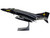 McDonnell Douglas F-4K Phantom II FG.1 Fighter Aircraft XV582 Black Mike No.111 Sqn RAF Leuchars Scotland 1989 British Royal Air Force The Aviation Archive Series 1/48 Diecast Model Corgi AA27904