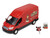 2019 Ford Transit LWB High Roof Van Hobby Shop Auto Mechanic Mobile Mechanic Red with Car Jack and Battery The Hobby Shop Series 17 1/64 Diecast Model Car Greenlight 97170E