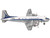 Douglas DC 4 Commercial Aircraft Air France F BHEH White with Blue Stripes 1/200 Diecast Model Airplane Herpa HE571104-001
