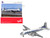 Douglas DC 4 Commercial Aircraft Air France F BHEH White with Blue Stripes 1/200 Diecast Model Airplane Herpa HE571104-001
