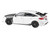2025 Honda Civic Type R FL5 White with Carbon Hood and Accents 1/64 Diecast Model Car Paragon Models  PA-55590