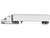 2025 Freightliner Cascadia Gen 5 Sleeper Cab Truck White with Great Dane Champion 53ft Dry Cargo Trailer Transport Series 1/50 Diecast Model Diecast Masters 71181