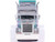Peterbilt 379 Truck with Sleeper and Dry Goods Trailer TransAmerica Gray with Seafoam Green Graphics J1 Diecast Series 1/64 Diecast Model IXO Models IAPR1027