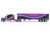 Peterbilt 379 Truck Tractor with Trailer Night Moves J1 Diecast Exclusive 1/64 Diecast Model IXO Models IAPR1026