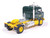 1950 Kenworth Truck Tractor with Vintage Trailer Bullnose Garrett Freightlines Yellow and Green 1/64 Diecast Model IXO Models U64TRTR022S