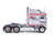 1976 Kenworth K100 Aerodyne Truck Tractor Canada 25 Gray with Graphics 1/64 Diecast Model IXO Models U64TR045