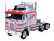 1976 Kenworth K100 Aerodyne Truck Tractor Canada 25 Gray with Graphics 1/64 Diecast Model IXO Models U64TR045
