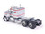 1976 Kenworth W900A Truck Tractor Canada 25 Gray with Graphics 1/64 Diecast Model IXO Models U64TR048