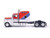 2026 Kenworth W900 Truck Tractor Red, White, and Blue 1/64 Diecast Model IXO Models U64TR047