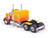 1981 Peterbilt 359 Truck Tractor Kelsey s Trucking Tribute Orange 1/64 Diecast Model IXO Models U64TR043