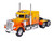 1981 Peterbilt 359 Truck Tractor Kelsey s Trucking Tribute Orange 1/64 Diecast Model IXO Models U64TR043