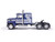 1978 Ford LTL 9000 Truck Tractor Blue and Silver 1/64 Diecast Model IXO Models U64TR044