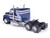 1978 Ford LTL 9000 Truck Tractor Blue and Silver 1/64 Diecast Model IXO Models U64TR044