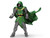 2024 Ford Mustang Dark Horse Green Metallic with Gray Top and Graphic with Doctor Doom Diecast Figure Marvel s Doctor Doom" Character Hollywood Rides Series 1/24 Diecast Model Car Jada 36993