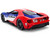 2017 Ford GT Blue and Red with White Stripes with Michelin Man Diecast Figure Michelin Tires Hollywood Rides Series 1/24 Diecast Model Car Jada 37628