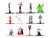 Set of 12 Diecast Figures The Nightmare Before Christmas 1993 Movie Nano Metalfigs Series Diecast Models Jada 37683