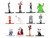 Set of 12 Diecast Figures The Nightmare Before Christmas 1993 Movie Nano Metalfigs Series Diecast Models Jada 37683
