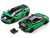Lamborghini Temerario Green with Black Topdie 1/64 Diecast Model Car Trends Hobby 241082-B
