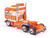 1976 Ford Kenworth K100 Aerodyne Truck Tractor Orange 1/64 Diecast Model IXO Models U64TR041