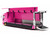 Hino 700 Transporter RHD Right Hand Drive LB Trucks Kayano_Distr Pink Metallic with Graphics 1/64 Diecast Model GCD KS-093-738