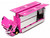 Hino 700 Transporter RHD Right Hand Drive LB Trucks Kayano_Distr Pink Metallic with Graphics 1/64 Diecast Model GCD KS-093-738