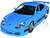 Porsche 911 GT3 RS Light Blue with Black Accents Fast Five 2011 Movie 25 Years of Fast & Furious Series 1/24 Diecast Model Car Jada 33667-25TH