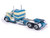 1952 Peterbilt 350 Truck Tractor Blue and Cream 1/64 Diecast Model IXO Models U64TR049