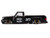 Chevrolet Silverado Dually Pickup Truck Hot Rod V1 Matt Black with Checkered Top and Graphics Designed by Jun Imai Kaido House Special 1/64 Diecast Model Car Mini GT KHMG236