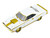 1969 Dodge Coronet Super Bee White Metallic with Gold Accents Luxe Legends Series 1/24 Diecast Model Car Motormax 79223W