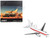 Boeing 737 600 Commercial Aircraft EG&G Janet Airlines N319BD White with Red Stripes Gemini 200 Series 1/200 Diecast Model Airplane GeminiJets G2EGG1385