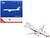 Boeing C 32A Transport Aircraft Air Force Two United States of America (99-0003 White and Blue with Red Stripes 1/400 Diecast Model Airplane GeminiJets GJAFO2434