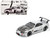 Toyota Supra Top Secret GT300 RHD Right Hand Drive Silver Metallic with Carbon Hood 1/64 Diecast Model Car Pop Race PR640324