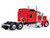 1990 Kenworth W900 Truck Tractor Red 1/64 Diecast Model IXO Models 64TR014A