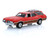 1970 Oldsmobile Vista Cruiser Rallye Red with Canoe Trailer with Canoe Rack Canoe and Kayak Hitch & Tow Series 34 1/64 Diecast Model Car Greenlight 32340C