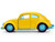 Volkswagen Beetle Bumblebee Yellow with Blue Interior Transformers Energon Surge Hollywood Rides Series 1/32 Diecast Model Car Jada 37727