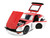 1972 Datsun 240Z Red and White JDM Tuners Series 1/24 Diecast Model Car Jada JA38201