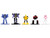 Set of 12 Diecast Figures Transformers Franchise Nano Metalfigs Series Diecast Models Jada 37379