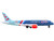 America 250 Airplane Blue Light Blue  Graphics Diecast Model Airplane Daron DT250