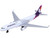 Commercial Aircraft Hawaiian Airlines White Graphics Purple Tail Diecast Model Airplane Daron RT2434-1