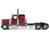 Peterbilt 589 Legendary Package Tandem Axle Truck Tractor with 58 Sleeper Cab Legendary Red with Black Top Transport Series 1/50 Diecast Model Diecast Masters 71221
