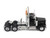 Peterbilt 589 Tandem Axle Truck Tractor Day Cab Black Transport Series 1/50 Diecast Model Diecast Masters 71222